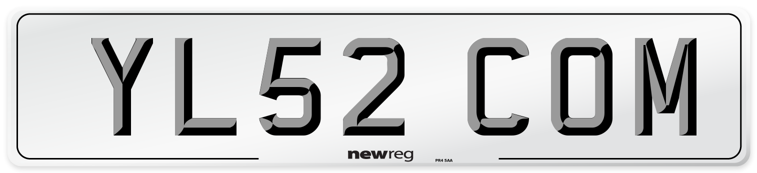 YL52 COM Number Plate from New Reg